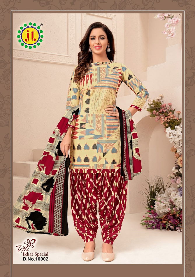 Jt Titli 10 Ikkat Special Casual Daily Wear Wholesale Dress Material Collection 